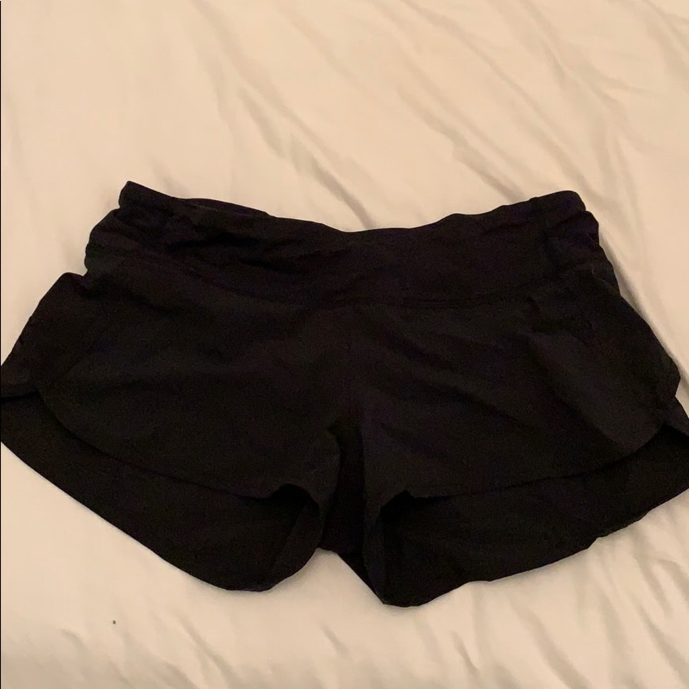 Lululemon Speed Up Running Short - Black - Size 6